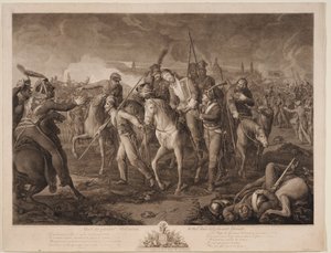 General Aleksey Melissinos død den 26. august 1813, 1813 af Ephraim Gottlieb Krüger
