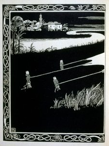 Enak før Gemorrhe (Gomorra), fra bogen Juda illustreret af Ephraim Moses Lilien (1874-1925). Lilian betragtes som faderen til den zionistiske ikonografi, skabt i Jugendstil (tysk art nouveau) stil. Han illustrerede 