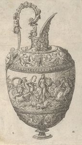 Design til en Ewer, 1565. af Erasmus Hornick