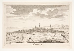 Prospekt af Århus af Erasmus Sigismund Resch
