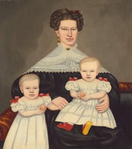 Mrs. Paul Smith Palmer og hendes tvillinger, 18351838.