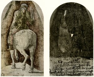 Ridefigur for Garganelli-kapellet i Bologna af Ercole de Roberti