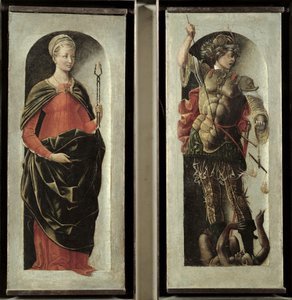 Sankt Apollonia og Sankt Michael, ca. 1473