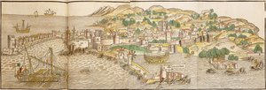 Panoramaudsigt over Rhodos, 1486