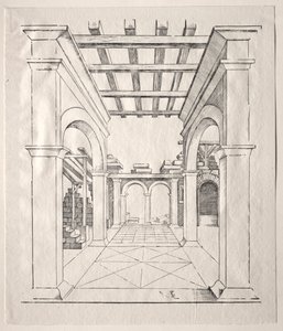 En Portico. af Erhard Schon