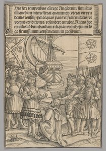 Maximilian og Henry VII af England, plade 11 fra historiske scener fra kejser Maximilian I