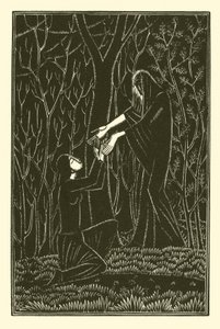 Death And The Lady (litho) af Eric Gill