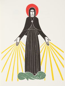Vor Frue af Lourdes af Eric Gill