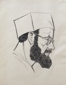 Selvportræt af Eric Gill
