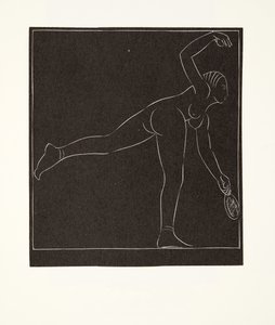 Tennisspilleren af Eric Gill