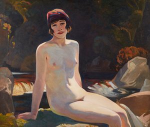Cecile (Walton) hos Crianlarich (på lærred)