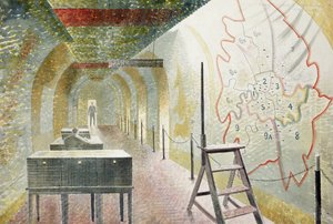 Nr. 1 kortkorridor af Eric Ravilious