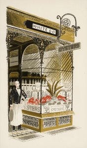 Oyster Bar, ca. 1938 af Eric Ravilious