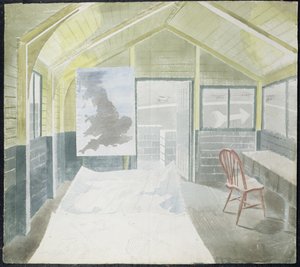 Operationsrummet, ca. 1941-42 af Eric Ravilious