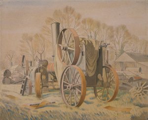Traktoren, 1933 af Eric Ravilious
