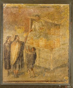 Bagerens bod med frisk brød og kager af Erich Lessing