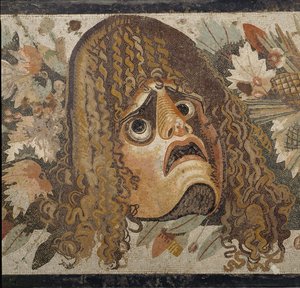 Fest med masker, blade og frugt af Erich Lessing