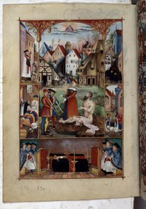 Hele siden: Job på møddingen med sin kone og sine venner af Erich Lessing