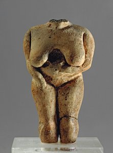 Hovedløs kvindefigur, 3400-3000 f.Kr. (terrakotta)