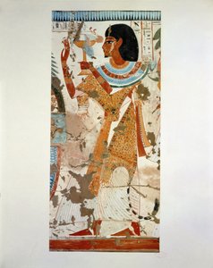 Ypperstepræsten Userhet ofrer en høne ... af Erich Lessing