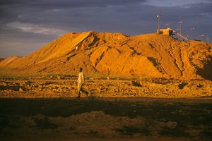 Tinmine på Jos-plateauet, Nigeria, Afrika