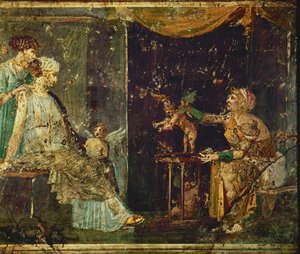 To elegante damer hos indkøberen