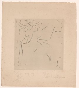 Abstrakt komposition af Erich Wichmann (signed by artist)