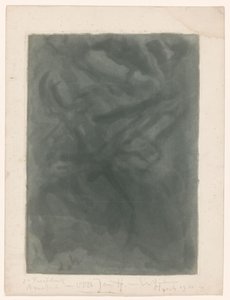 Abstraktion komposition af Erich Wichmann (signed by artist)