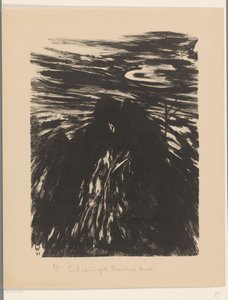 Romantisk aften (original titel på objektet) af Erich Wichmann (signed by artist)