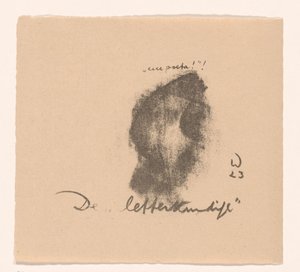 Bogstavernes mand (original titel på objektet) Idealists II and Further Notes (original serietitel) af Erich Wichmann