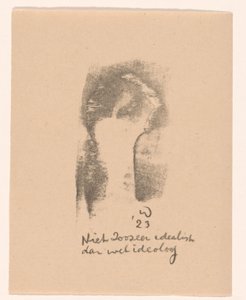 Ikke så meget idealist som ideolog (original titel på objekt) af Erich Wichmann