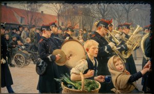 Vagtskifte, 1888 af Erik Hennigsen
