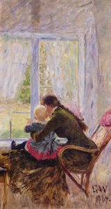 Dig og Bebe af Erik Theodor Werenskiold