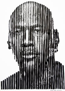 Abstrakt linjeansigt