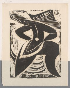 Ex libris af Gianni Mantero af Erna Levy Friedländer