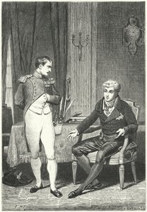 Diskussion mellem Napoleon og Metternich i Dresden