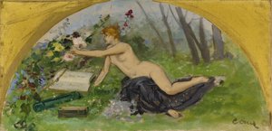 Skitse til Salon des Sciences på rådhuset i Paris: Botanik, mellem 1889 og 1892 (olie på lærred)