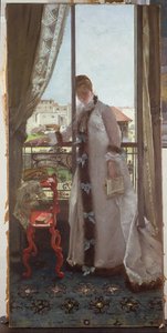Kvinde ved et åbent vindue, 1875