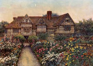 Rumwood Court, Langley, Kent (farve litho) af Ernest Arthur Rowe