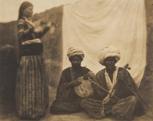 Egyptiske musikere Rawabí og Almée, 20. februar 1852.
