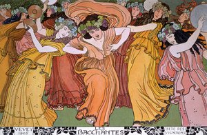 Vinmagere fester i Vevey, Frankrig: Bacchantes