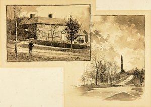 Hus/Monument i skov af Ernest C. Peixotto