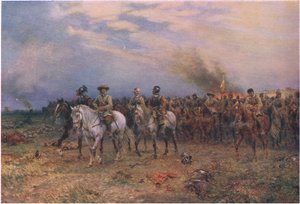 Cromwell at Marston Moor, fra Cassells History of the British People udgivet af Waverley Book Company Limited, ca. 1940 af Ernest Crofts