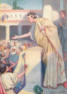 Den følgende morgen holdt Cicero endnu en tale mod Catilina, c1912 1912