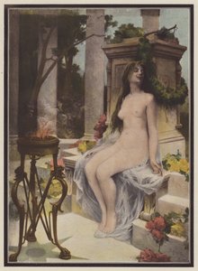Et tilbud om kærlighed (farve litho) af Ernest Edouard Martens