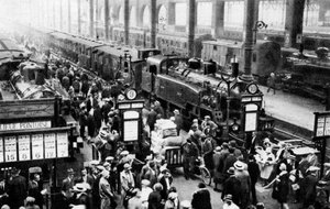 Togets ankomst til North Station, Paris, 1931. af Ernest Flammarion
