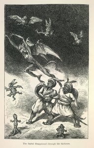 Illustration fra Richard Francis Burtons Vikram og vampyren af Ernest Henry Griset