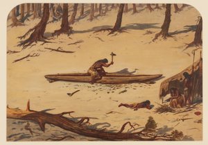 Forhistorisk lejr, 1871 af Ernest Henry Griset