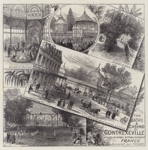 Badene og kasinoet i Contrexeville af Ernest Henry Griset