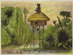 Dette er kongen af Ashantee, der sidder så komisk af Ernest Henry Griset